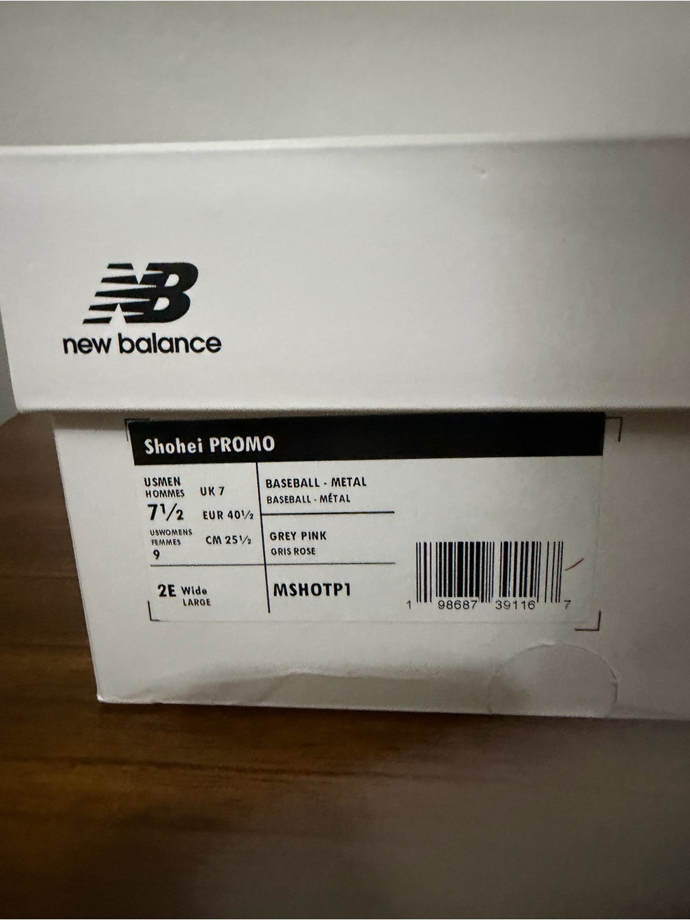 New Balance FuelCell Ohtani 1 Cleats Mother’s Day 7.5 wide - Picture 8 of 9